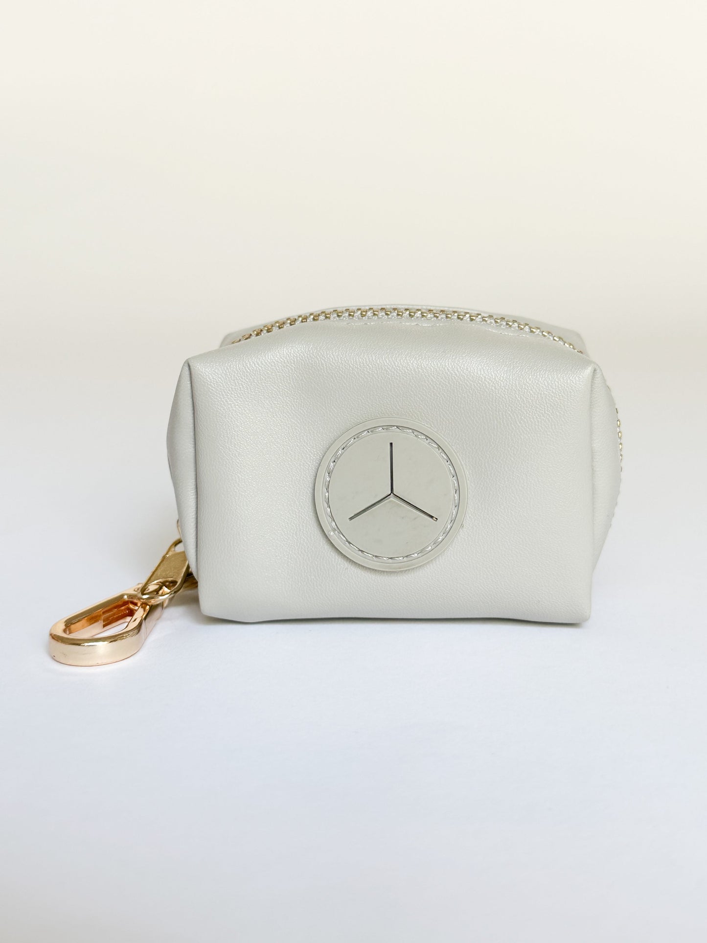 The Classic Waste Bag Holder - Chrome (Gold Hardware)