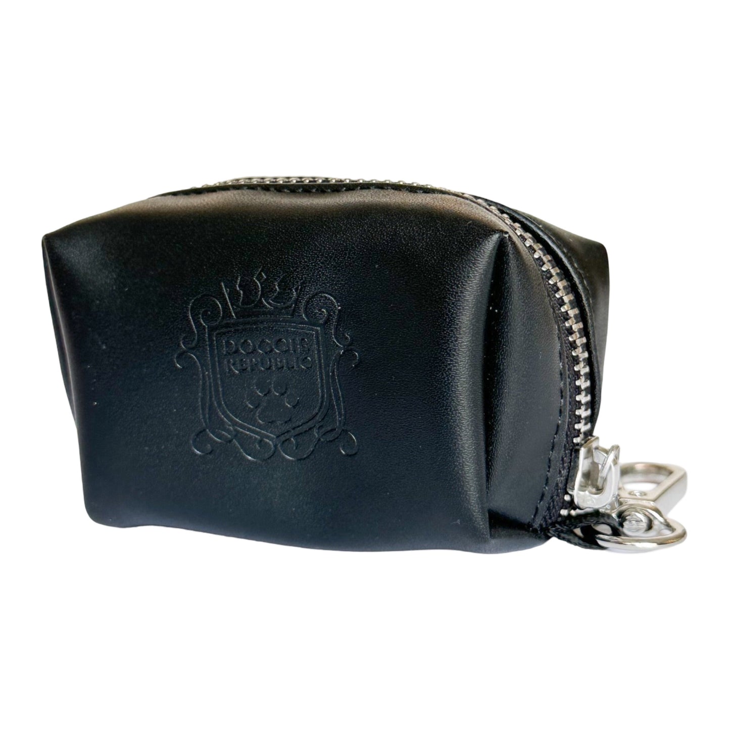 The Classic Waste Bag Holder - Licorice (Silver Hardware)
