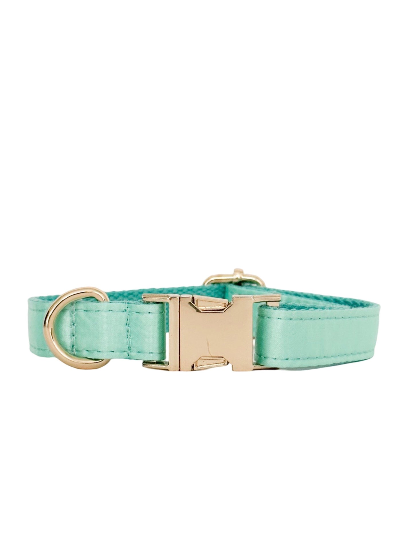 The Everyday Tuxedo Collar - Aqua Mint (Gold Hardware)