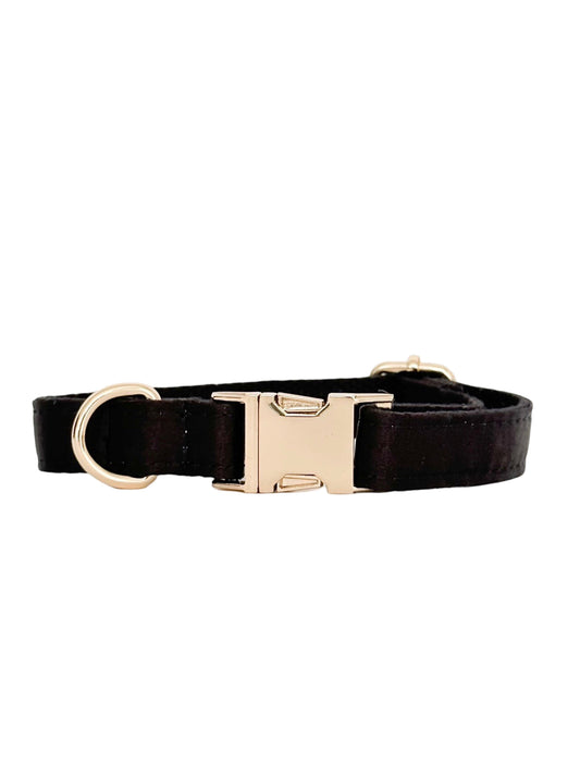 The Everyday Tuxedo Collar - Onyx (Gold Hardware)